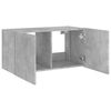 vidaXL TV Wall Cabinet Concrete grey Engineered wood Medium