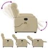 vidaXL Electric Stand-Up Massage Recliner Chair Cream