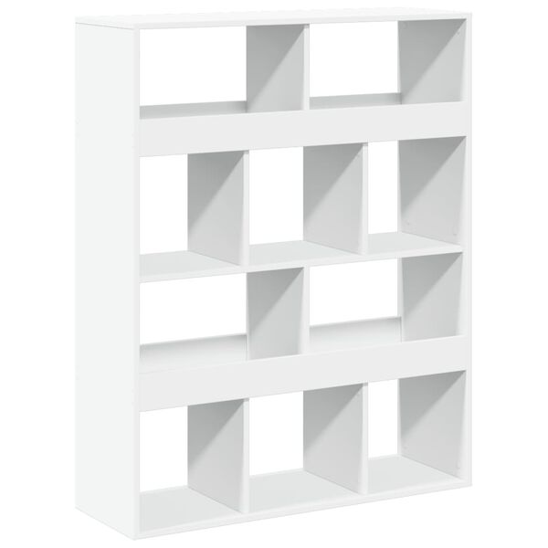 vidaXL Room Divider White Engineered Wood 39.4x13.0x49.4 in Room Divider