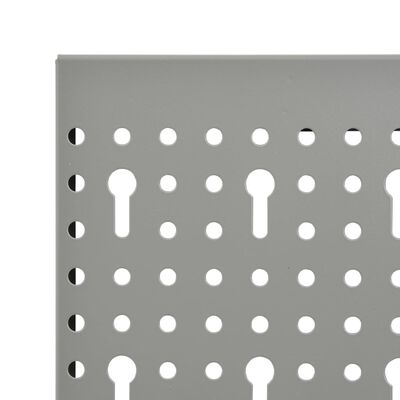 vidaXL Wall-mounted Peg Boards 4 pcs 15.7"x22.8" Steel