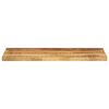 vidaXL Table Top Natural Solid Mango Wood 35.4 x 7.9 x 1.0 in Durable