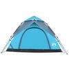 vidaXL Camping Tent Dome 5-Person Blue Quick Release