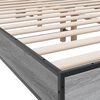 vidaXL Bed Frame Grey Sonoma Engineered wood, metal, plywood Full