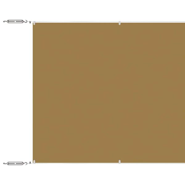 vidaXL Vertical Awning Beige Oxford fabric (100% polyester)
