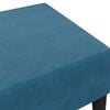 vidaXL Footstool Blue Velvet (100% polyester), plywood, foam Medium
