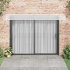 vidaXL Door Canopy Grey Polycarbonate, ABS, Aluminum Large Durable