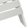 vidaXL Adirondack Chair White 32.28 x 29.13 x 36.22 in HDPE