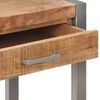 vidaXL Console Table Natural Mango Wood Solid Mango Wood, Iron Medium