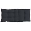 vidaXL Highback Chair Cushion Set of 6 Black