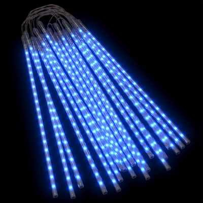 vidaXL Meteor Lights 20 pcs 19.7" Blue 720 LEDs Indoor Outdoor