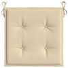 vidaXL Chair Cushion Set of 6 Beige Oxford fabric (100% polyester)