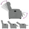 vidaXL Stand up Recliner Chair Light Gray Fabric