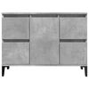 vidaXL Bathroom Furniture Set Concrete Gray Engineered wood, metal Medium