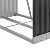 vidaXL Log Holder Anthracite 31.5x17.7x47.2" Galvanised Steel