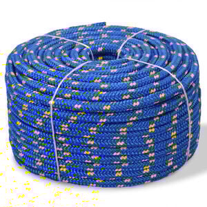 vidaXL Marine Rope Polypropylene 0.24" 3937" Blue