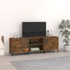 vidaXL TV Cabinet Smoked Oak Engineered Wood 59.1 x 11.8 x 19.7 in