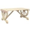 vidaXL Garden Coffee Table Brown Solid Fir Wood