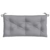 vidaXL Garden Bench Cushion Set of 2 Grey Oxford fabric (100% polyester)