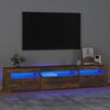 vidaXL TV Cabinet Smoked Oak Engineered Wood TV Cabinet Rectangular