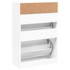 vidaXL Shoe Cabinet White Engineered wood Tall Shoe Cabinet