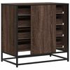vidaXL Drawer Cabinet Brown Oak Engineered Wood, Metal Standard