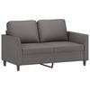 vidaXL Sofa Set Grey Faux leather, metal, textilene, plywood 2-Seater