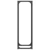 vidaXL Firewood Rack Black 9.8x9.8x31.5" Cold-rolled steel