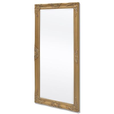 vidaXL Wall Mirror Baroque Style 47.2"x23.6" Gold