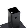 vidaXL Post Bases Square 4 pcs Anthracite 1.81x1.81" Powder-coated Steel