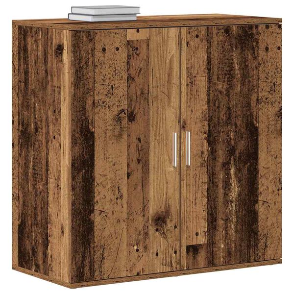 vidaXL Sideboard Old Wood 31.10 x 14.96 x 31.50 in Engineered Wood