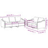 vidaXL Sofa Set Light Grey