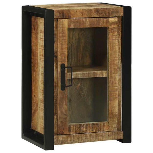 vidaXL Bathroom Cabinet Brown 15.7" x 11.8" x 23.6" Solid Mango wood