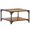 vidaXL Coffee Table Mixed color Solid reclaimed wood and iron Medium