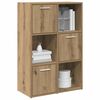 vidaXL Bookshelf Artisan Oak Engineered wood, Steel Medium Bookshelf