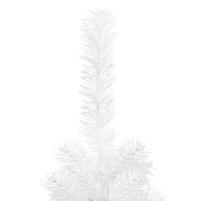 vidaXL Slim Christmas Tree White 7 ft