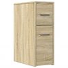 vidaXL Narrow Bathroom Cupboard Sonoma Oak Engineered Wood Slim, Tall