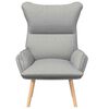 vidaXL Armchair Cloud Grey 27.17 x 29.13 x 36.61 in Fabric