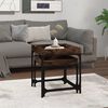 vidaXL Side Table Smoked Oak Engineered wood, steel Small
