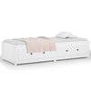 vidaXL Day Bed White Solid pine wood and plywood Twin