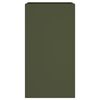 vidaXL Planter Olive Green Cold-rolled steel 16.5x15.0x29.5 in Durable