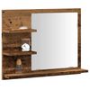 vidaXL Bathroom Mirror Cabinet Old wood Engineered wood, glass