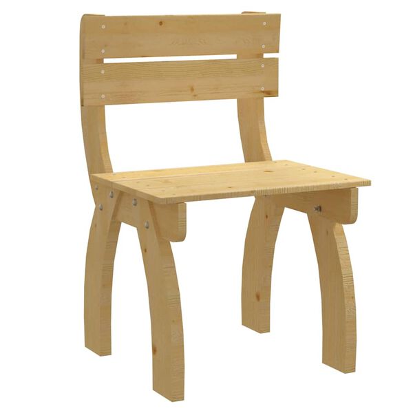 vidaXL Garden Chair Green impregnated pine Impregnated pinewood Medium