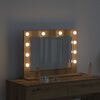 vidaXL Vanity Mirror with Mirror Artisan Oak 23.62 x 17.72 x 7.09 in