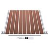vidaXL WPC Fence Set 7 Square + 1 Slanted 516.1"x73.2" Brown