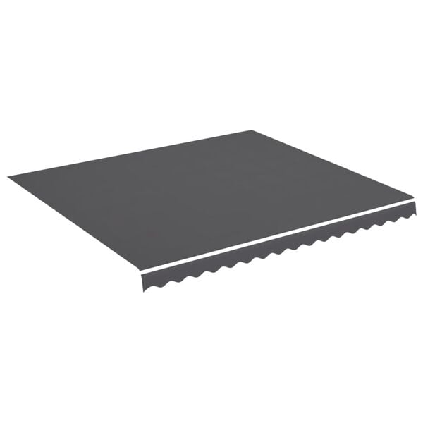 vidaXL Replacement Awning Fabric Anthracite 100% Polyester with PU coating