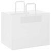 vidaXL Paper Bags 50 pcs with Handles White 32x22x24 cm