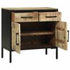 vidaXL Sideboard with Drawer 27.56 x 13.78 x 27.56 in Solid Mango wood
