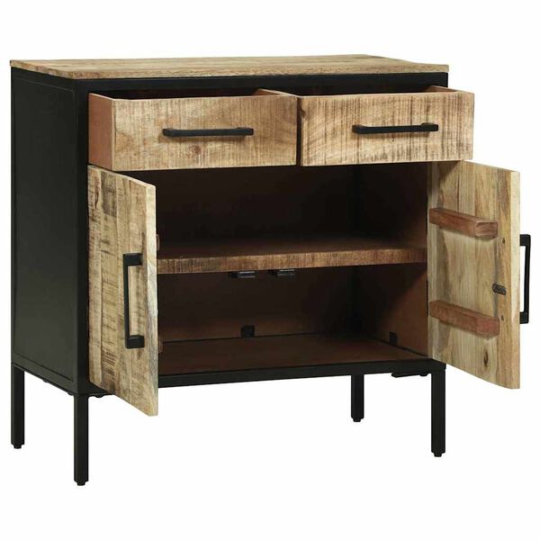 vidaXL Sideboard with Drawer 27.56 x 13.78 x 27.56 in Solid Mango wood