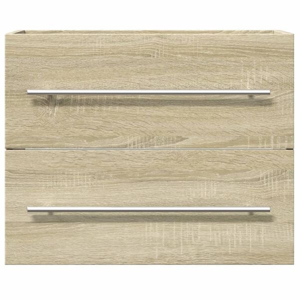 vidaXL Sink Cabinet Sonoma Oak Engineered Wood 23.6 x 15.2 x 18.9 in