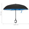 vidaXL Umbrella Black 190T PG, Metal, Fiberglass Medium Foldable
